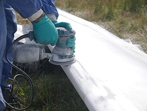 Surface preparation of a turbine blade