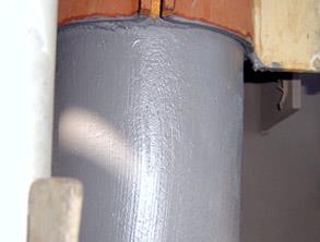 Belzona 5851 (HA-Barrier) applied to the hot pipework