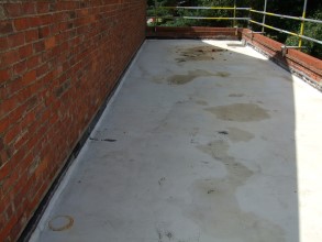 Deteriorated roof surface