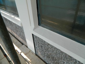 Concrete windowsill restored and building’s wall protected using Belzona materials